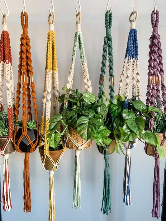 MACRAME PLANT HANGERS