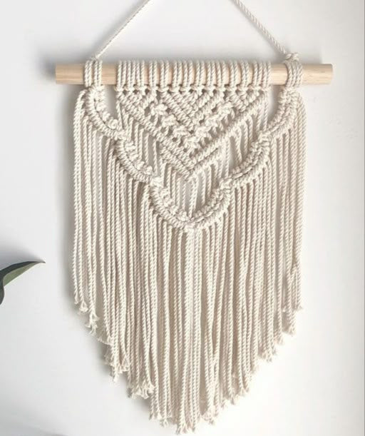 Boho Chic Macrame Wall Hanging | Elegant Boho Aesthetic | Handmade Cotton Rope Art | Handicraft Wall Hanging | Cozy & Stylish Accent | Aesthetic Decor | Modern Boho Decor