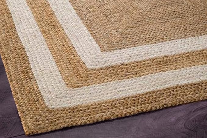 Jute Reversible Rug/Mat/Carpet/Durry | Decorative Rug | 3 x 5 feet Jute Rug