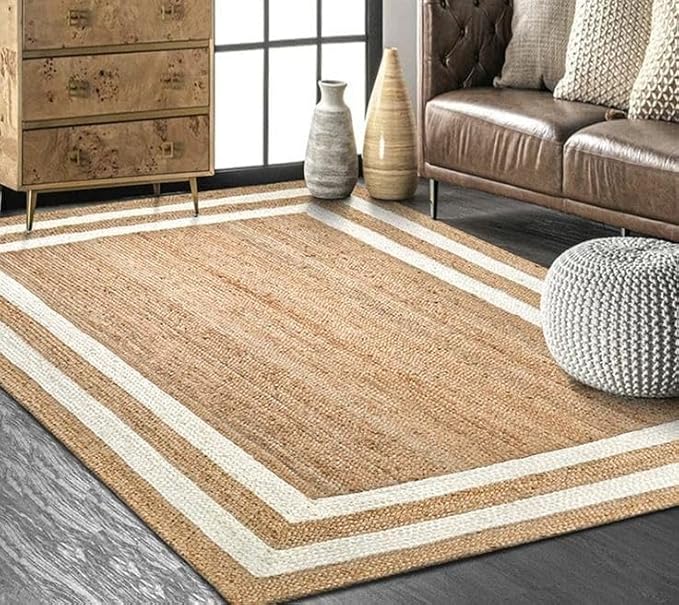 Jute Reversible Rug/Mat/Carpet/Durry | Decorative Rug | 3 x 5 feet Jute Rug