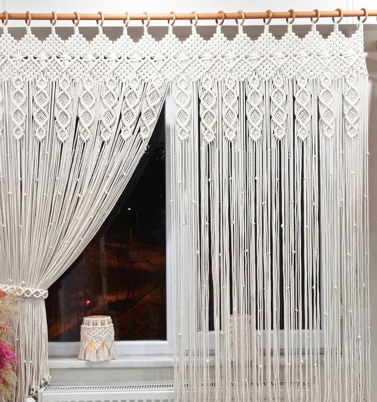 Macrame Curtains Online at Mom's Rope | Room Divider Curtain