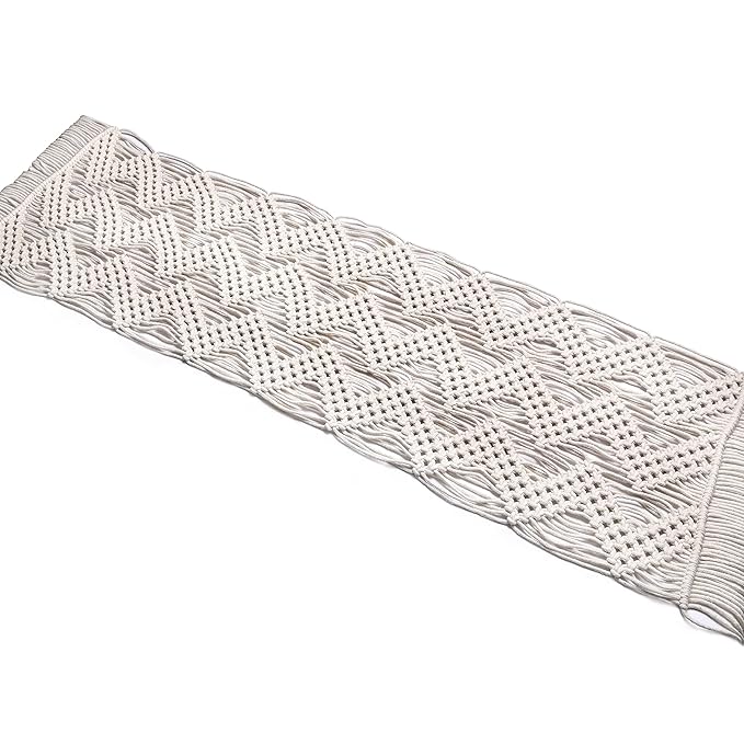 Mom's Rope Boho Macrame Table Runner