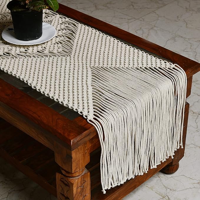 Mom's Rope Macrame Table Runner