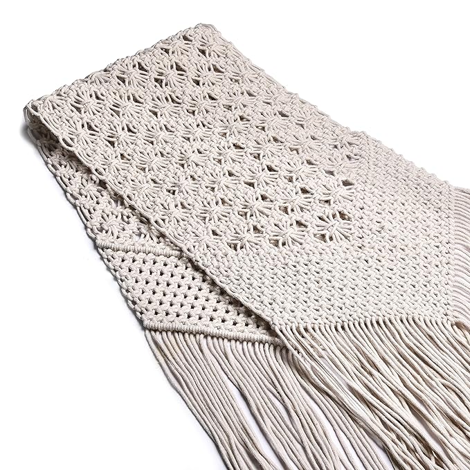 Mom's Rope Bohomeian Macrame Table Runner