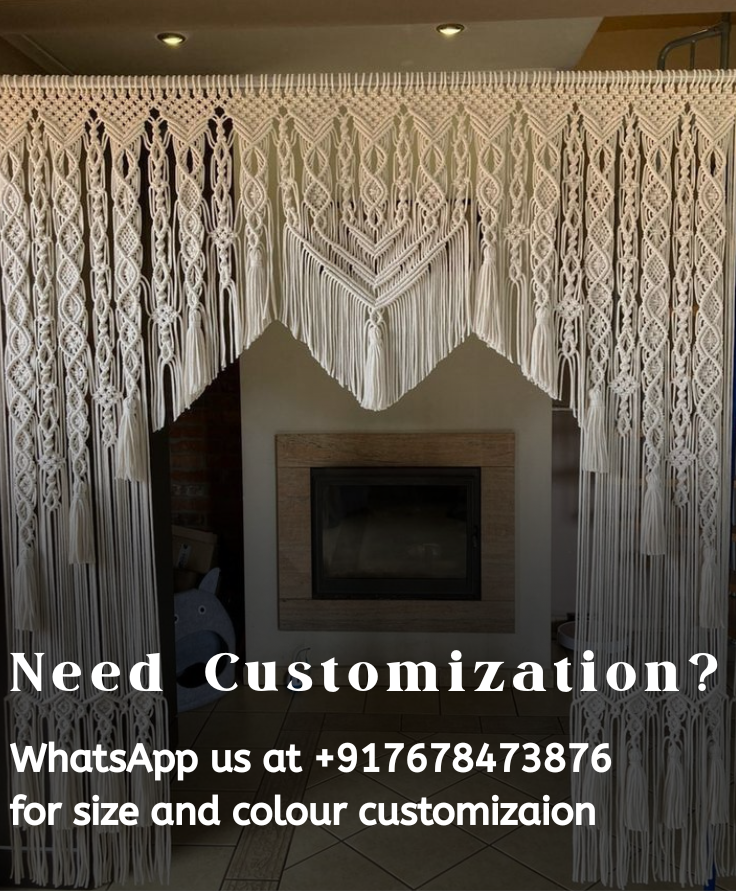Large Macrame Backdrop Decor | Macrame Wedding Backdrop