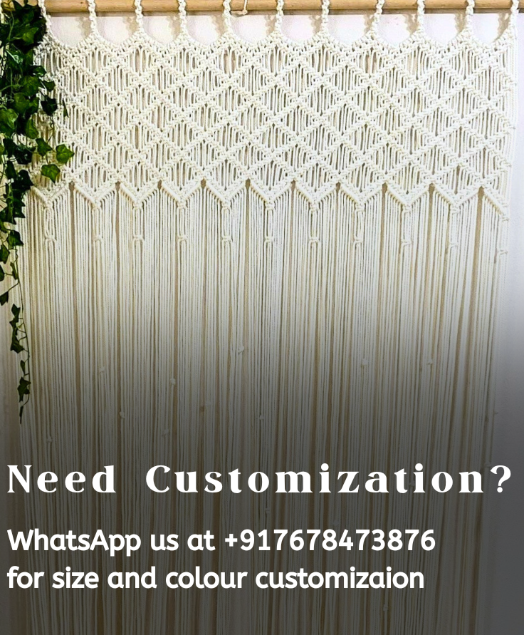 Macrame Curtains Online at Mom's Rope | Room Divider Curtain