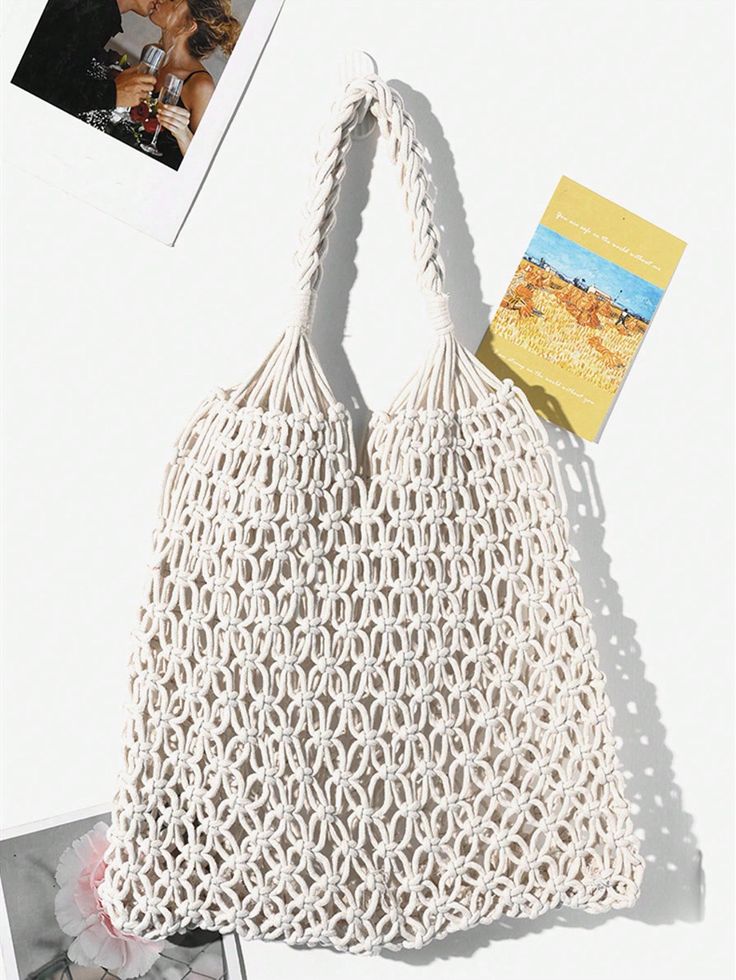 Mom's Rope Boho Macrame Beach Bag
