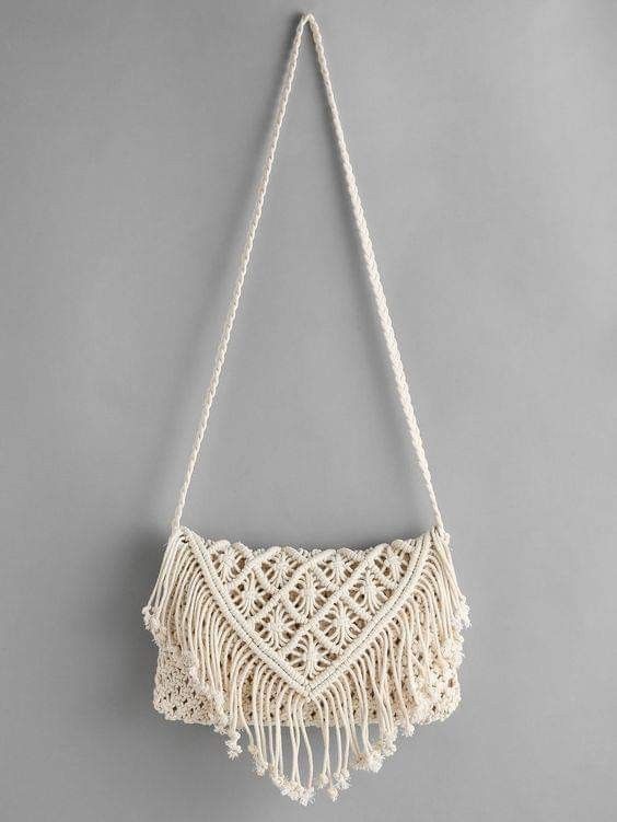 Macrame Handbag | Macrame Purse | Boho Macrame Handbag | Aesthetic Handbag