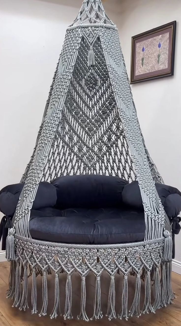 INDIGO MACRAME SWING
