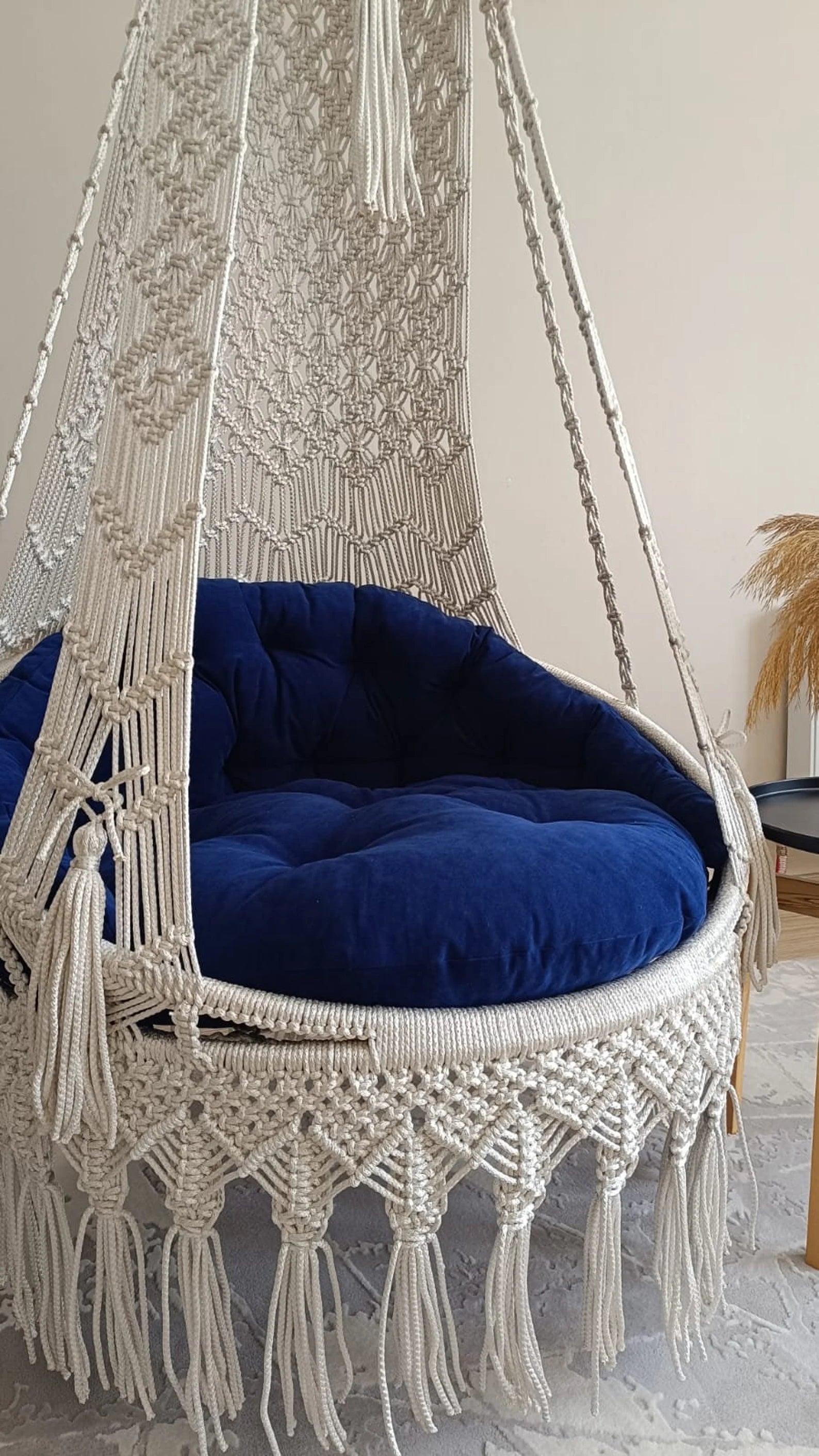 Emerald Macrame Swing with Mattress