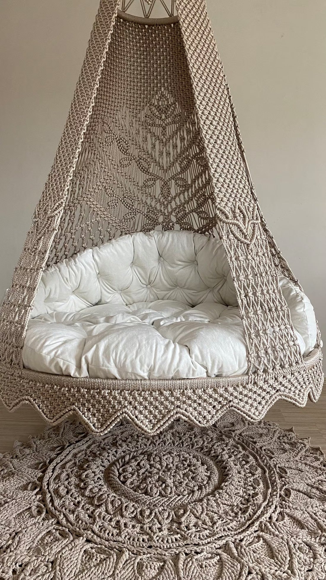 MOCHA BROWN MACRAME SWING