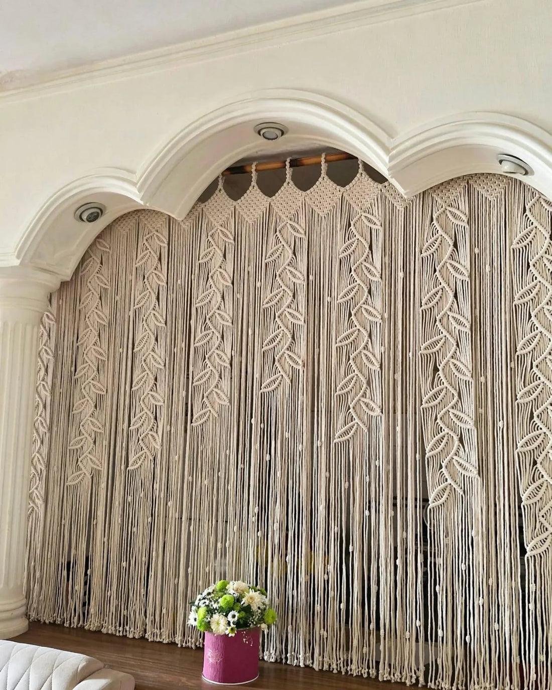 Macrame Curtains For Room and Window | Lage Macrame Backdrop Curtain Online