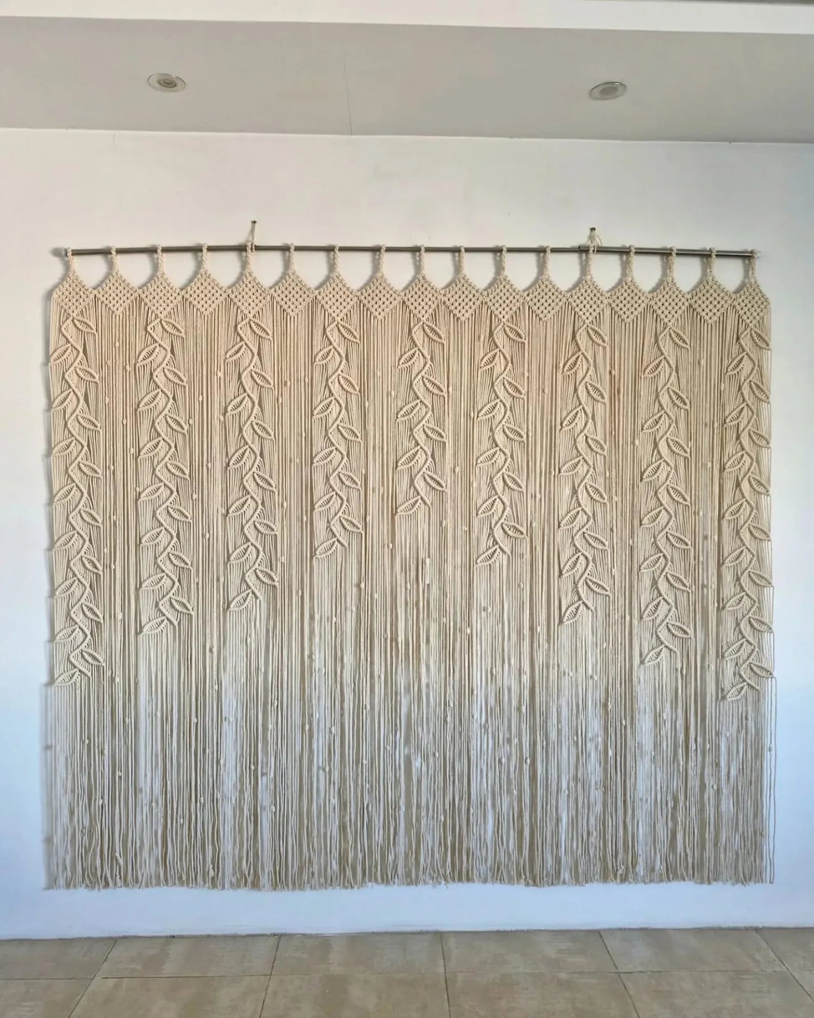 Macrame Curtains For Room and Window | Lage Macrame Backdrop Curtain Online