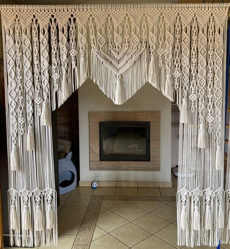 large macrame backdrop