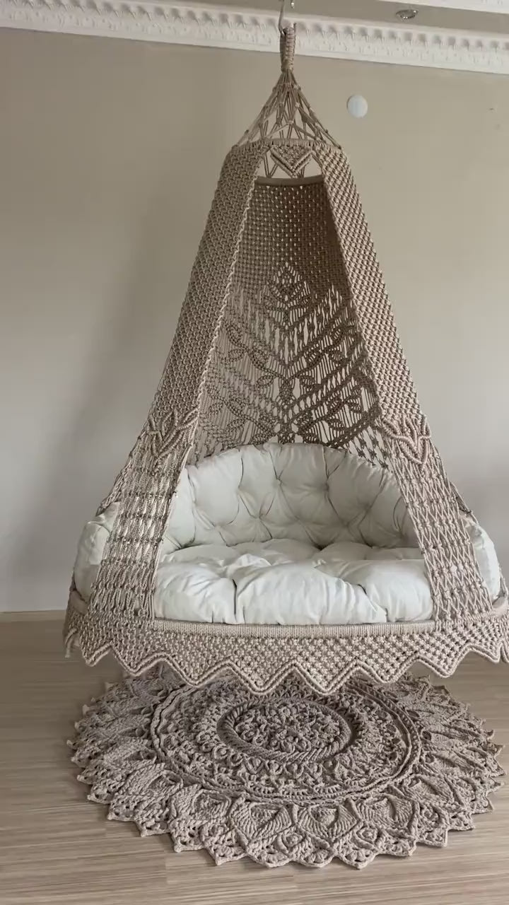 MOCHA BROWN MACRAME SWING